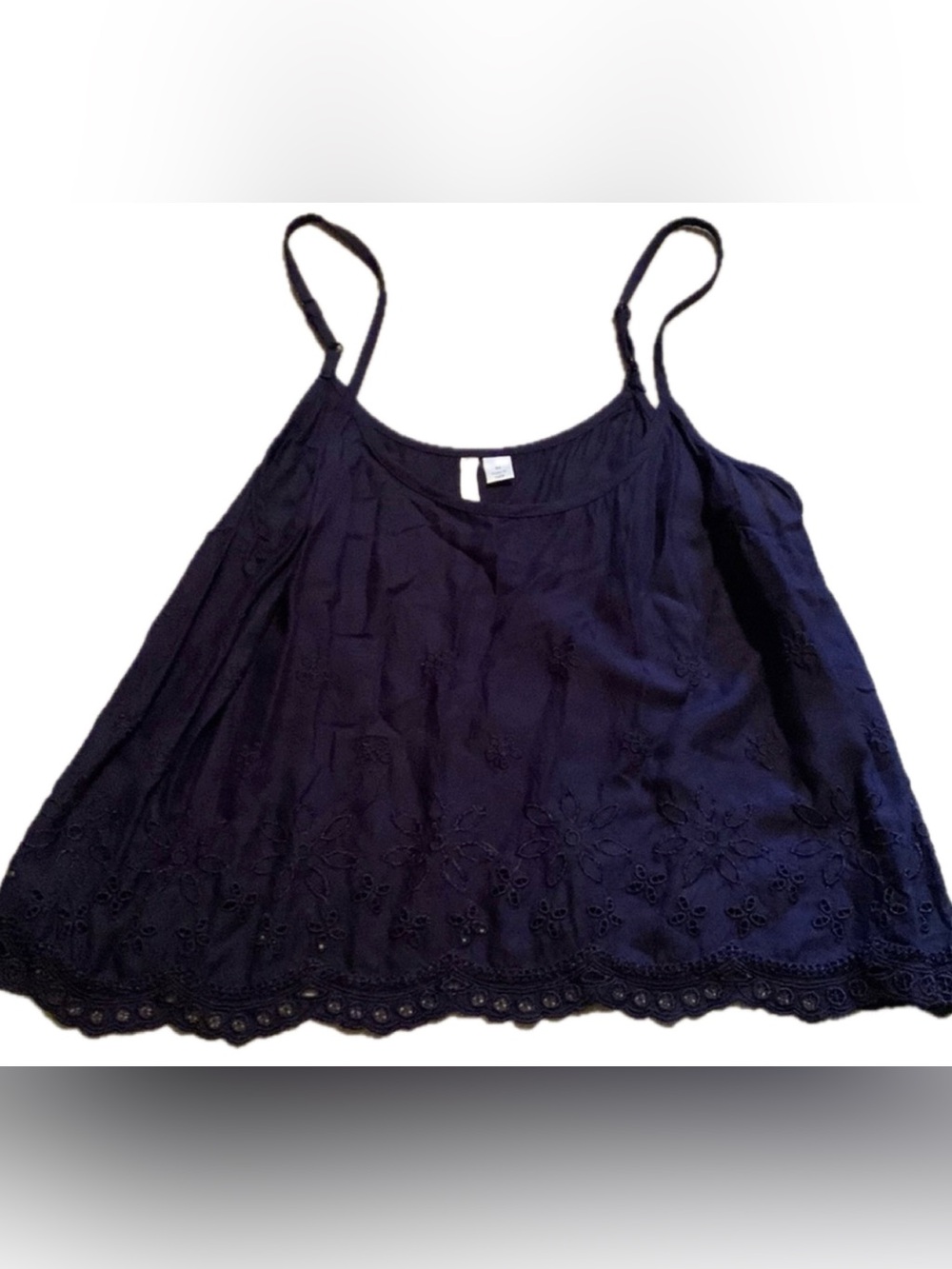 Navy/Purple Embroidered Tank Top - Size M and skirt size med